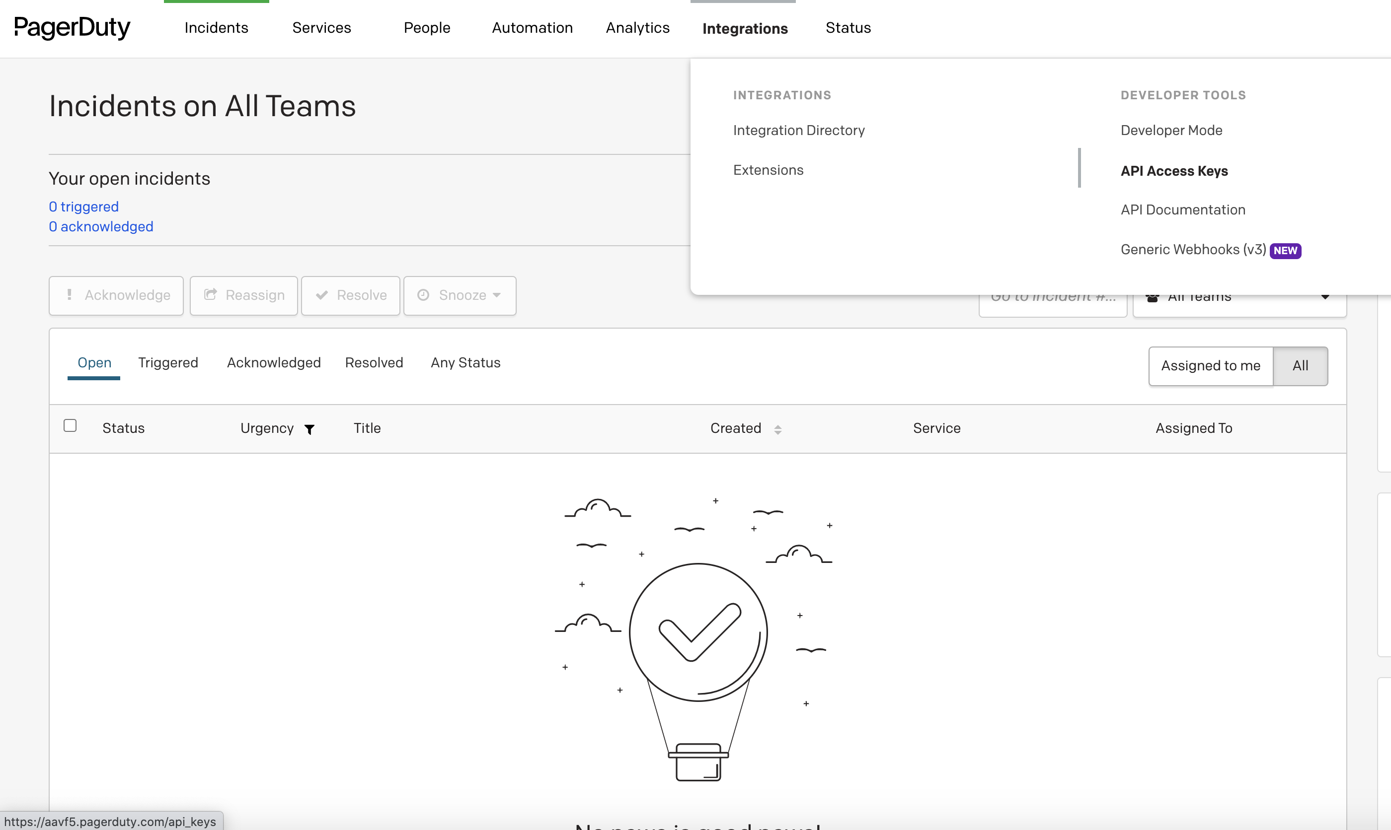 Figure: PagerDuty Service  Configuration