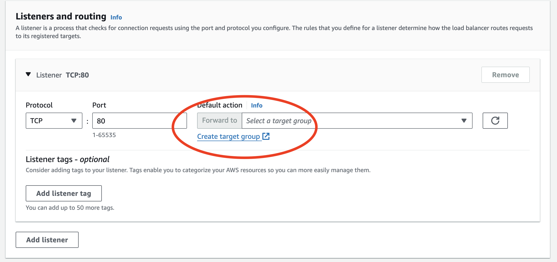 Figure: AWS NLB Target Group